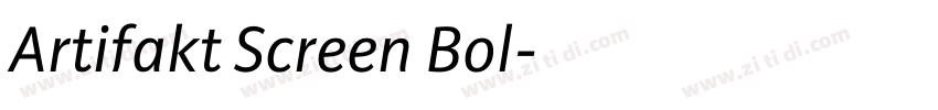 Artifakt Screen Bol字体转换